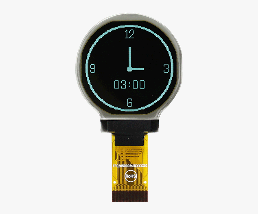 Circular Oled Display, - Display 7 Segmenti Oled, HD Png Download, Free Download