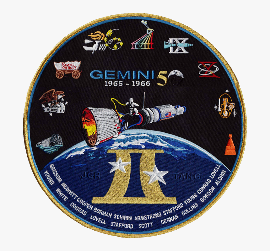 Gemini Commemorative Back-patch - Gemini Patch, HD Png Download, Free Download