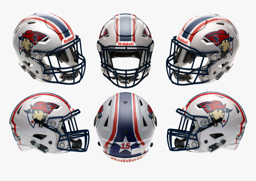 5961c1e36c9eb Patriotsspeedflex6view - Charlotte 49ers Football Helmet, HD Png Download, Free Download