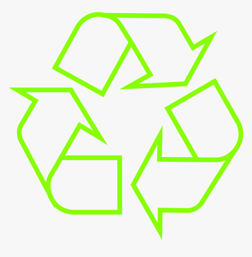 Recycling Symbol Icon Outline Light Green - Recycling Neon, HD Png Download, Free Download