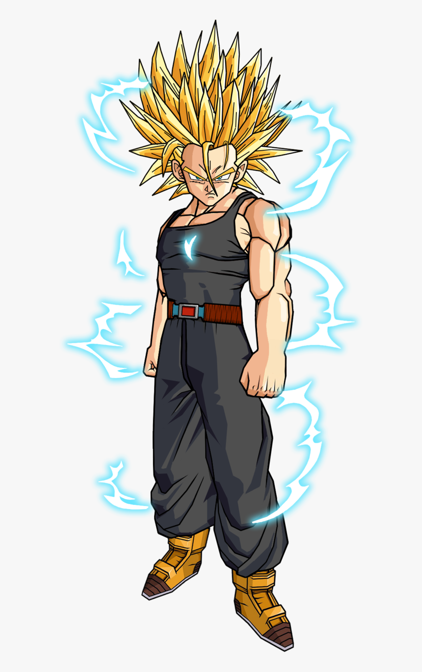 Future Trunks Ssj2 - Long Hair Future Trunks, HD Png Download, Free Download