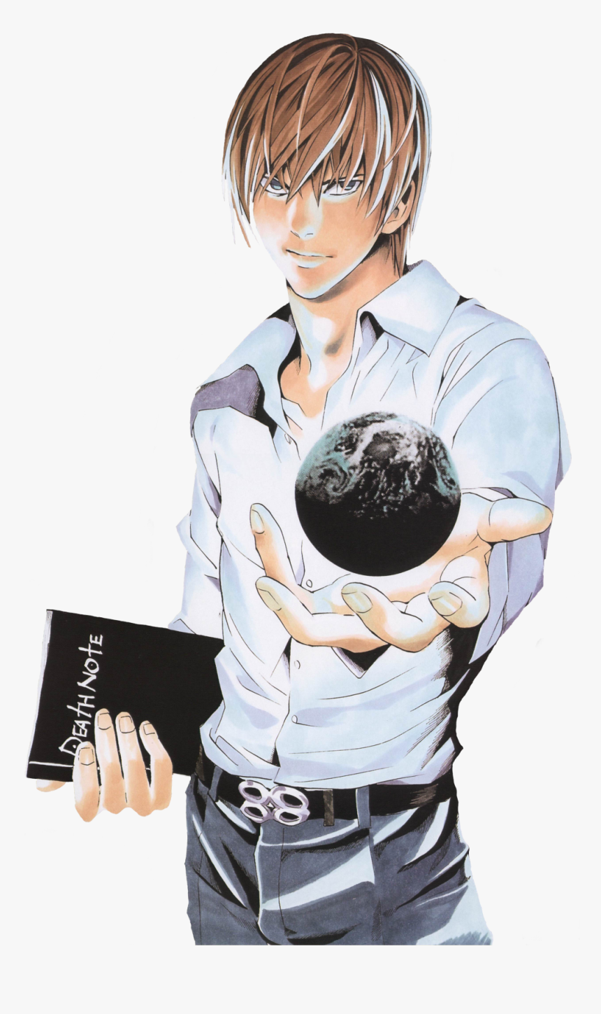 Light Yagami Holding Earth , Png Download - Light Yagami Image Png, Transparent Png, Free Download