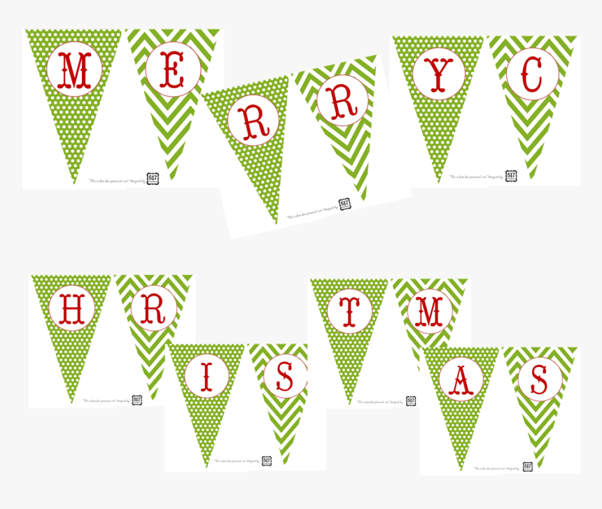 Merry Christmas Banner Christmas Bunting Printable Free HD Png