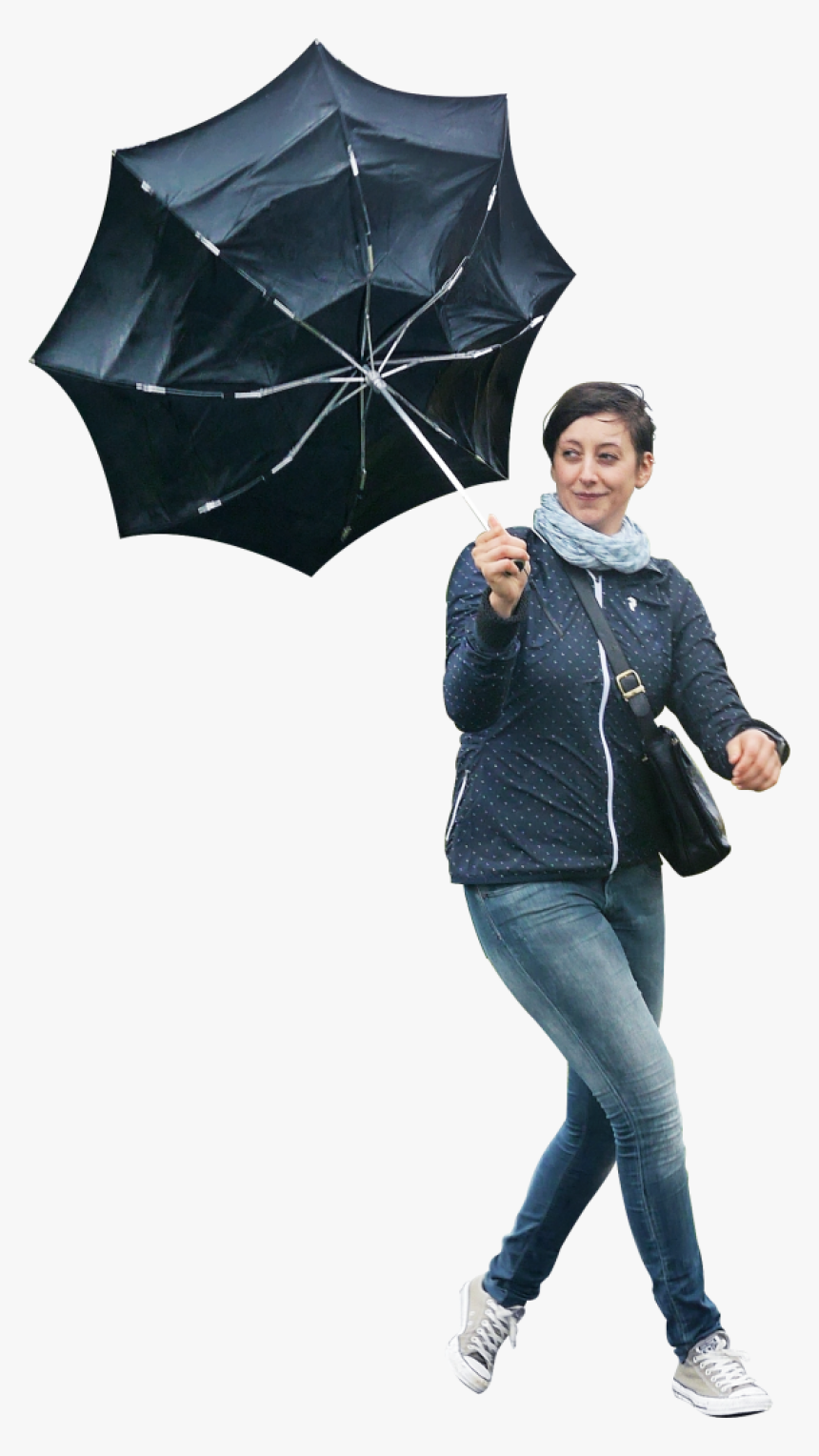 Walking In The Rain Png Image - People Umbrella Png, Transparent Png, Free Download