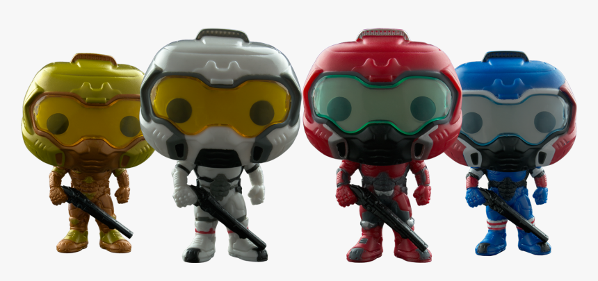 Space Marine Variants Squad Pop Vinyl Bundle Main Image - Funko Doom Space Marine, HD Png Download, Free Download