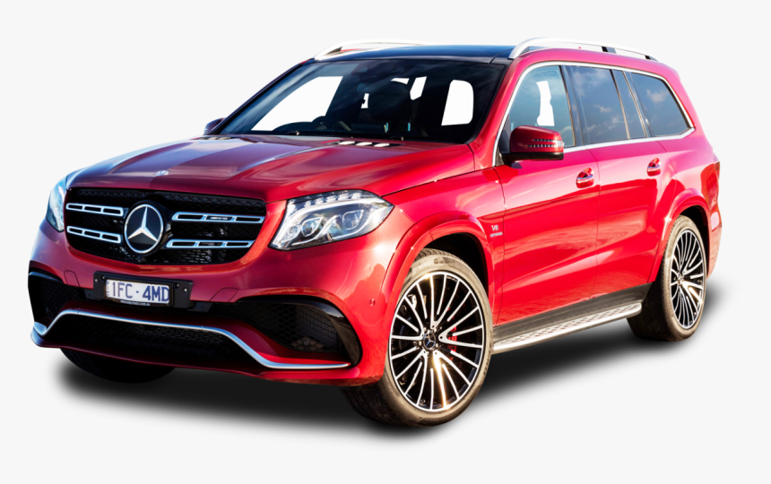 Mercedes Benz Gls Class Red Car Png Image - Mercedes Gls 63 Amg, Transparent Png, Free Download