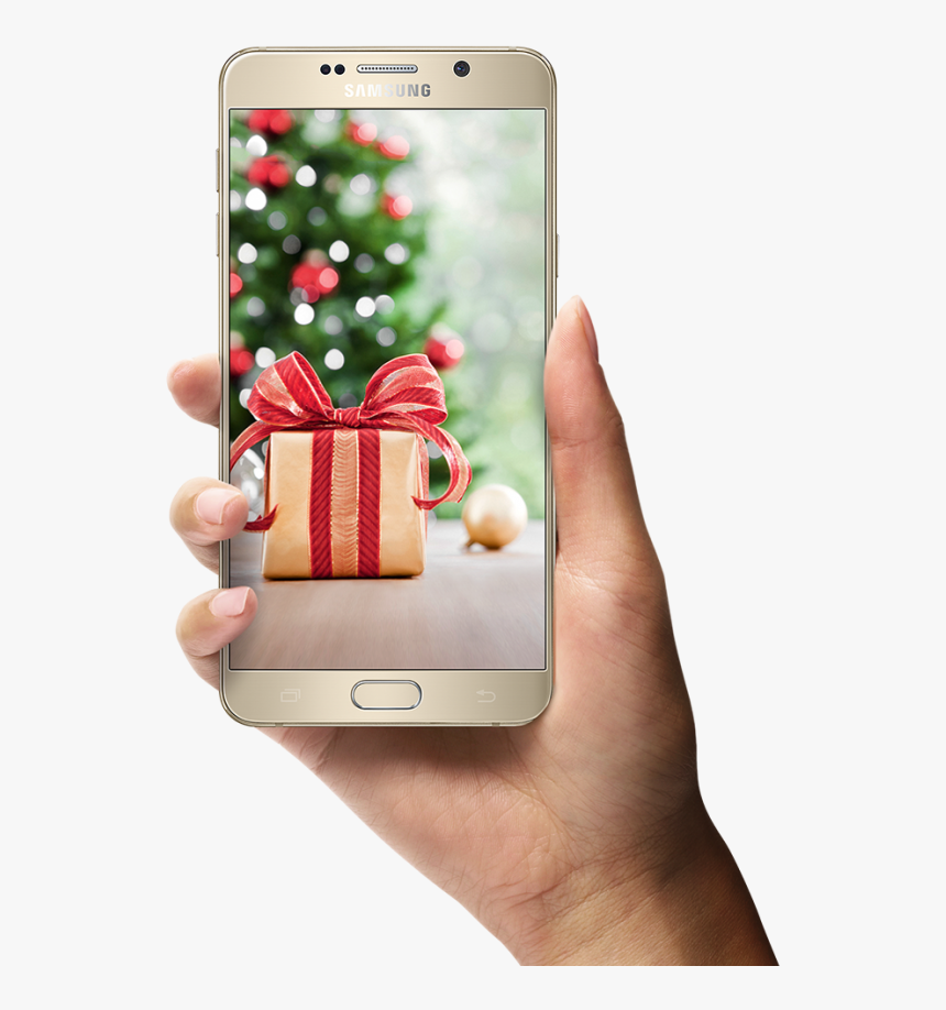 Phone In Hand Png Image - Your Favorite Christmas Present, Transparent Png, Free Download