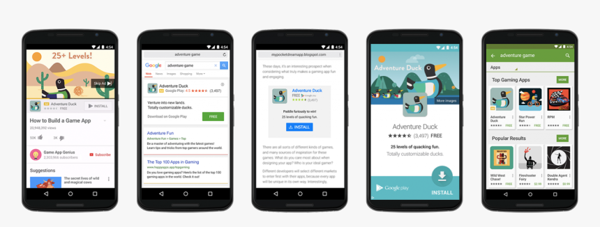 Google Eyes Crm And App Install Budgets With New Advertising - Universal App Campaign Examples, HD Png Download, Free Download