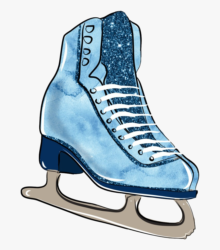 Ice Skates Png Image - Ice Skate Water Color, Transparent Png, Free Download