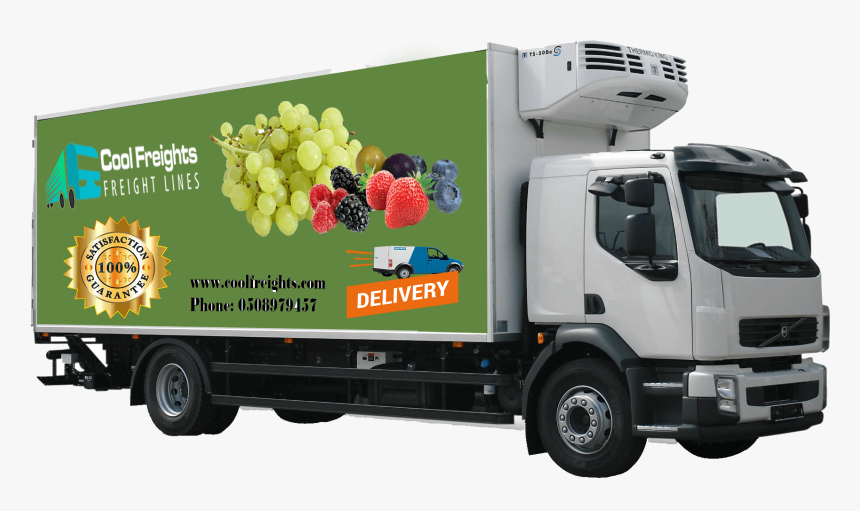 Chiller Truck Dubai - Refrigerated Truck Png, Transparent Png, Free Download