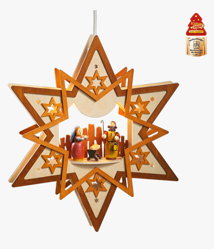 Illuminated Hanging Star "holy Family", 115v - Illustration, HD Png Download, Free Download