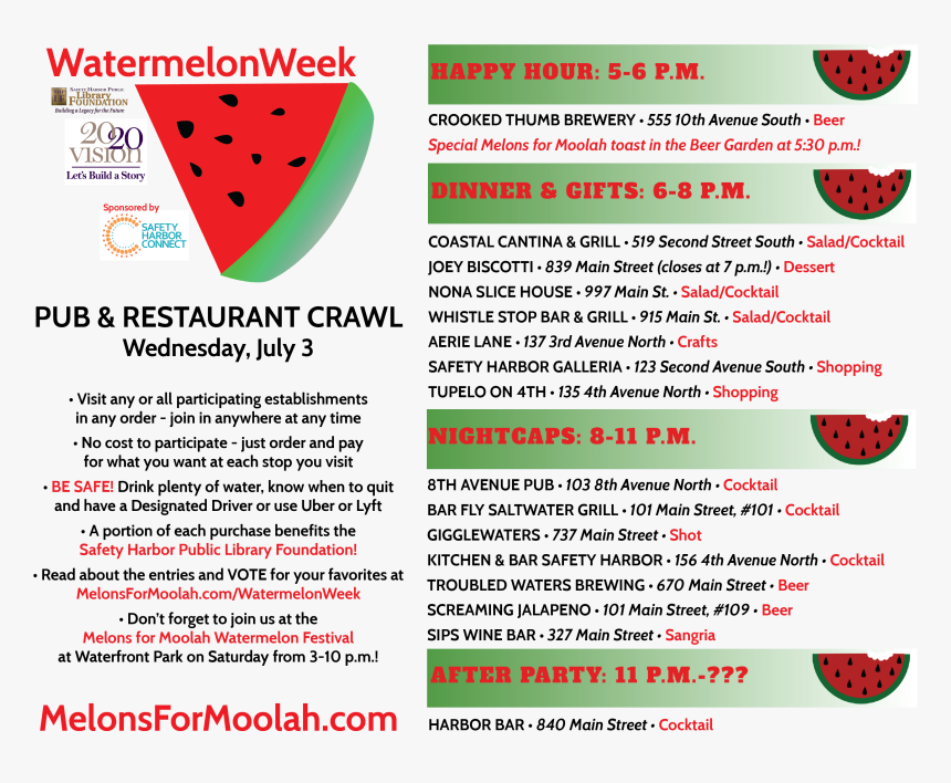 Watermelonweekpubcrawl - Fruit, HD Png Download, Free Download