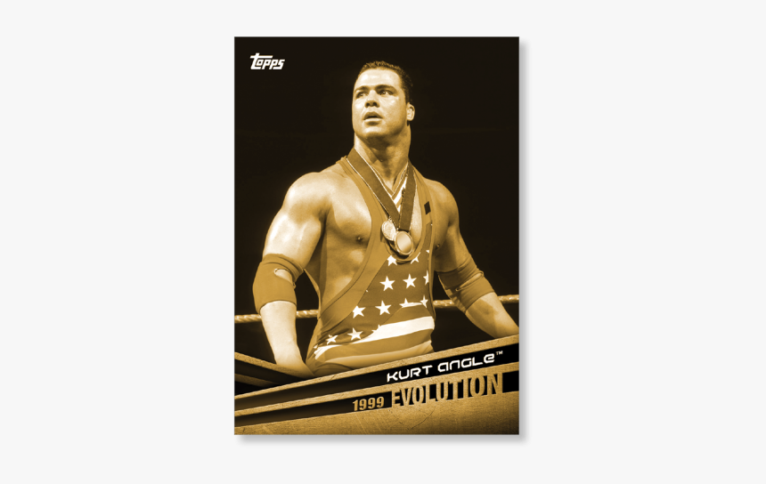 2018 Topps Wwe Kurt Angle Evolution Poster Gold Ed - Poster, HD Png Download, Free Download