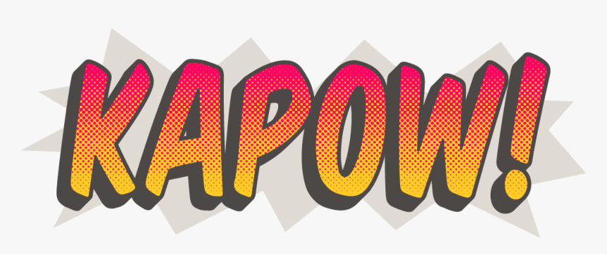 Kapow Logo Banner - Graphic Design, HD Png Download, Free Download