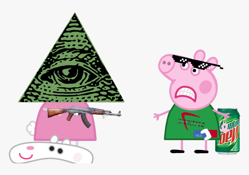 Transparent Peppa Pig Clipart - Transparent Mlg Peppa Pig, HD Png Download, Free Download