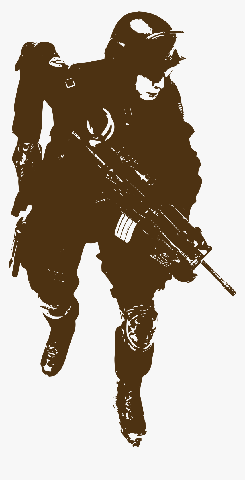 Soldier Sticker Military Decal - Silhouette Call Of Duty Decal, HD Png Download, Free Download