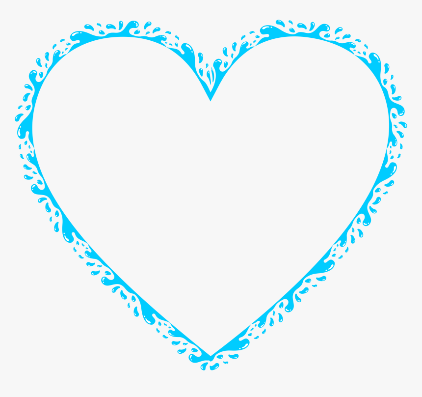 Splatter Clipart Aqua - Heart Aqua, HD Png Download, Free Download