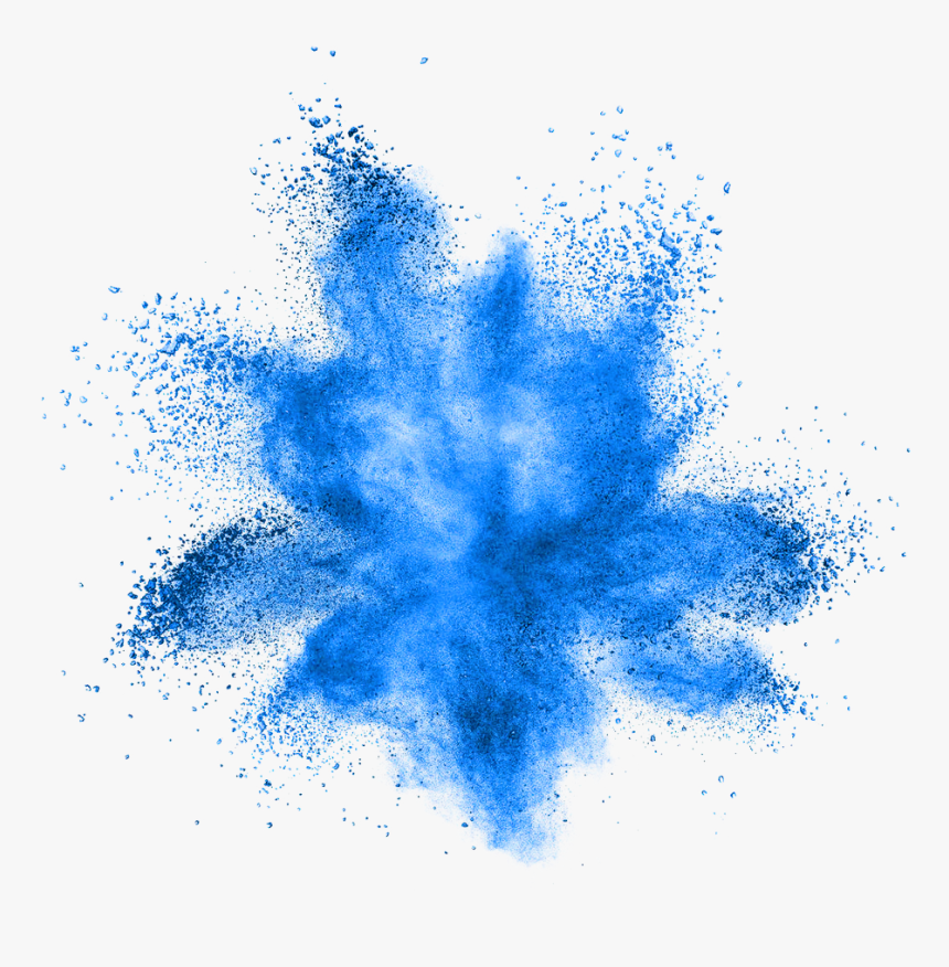 #smoke #blue #neon #splash #freetoedit - Blue Powder Explosion Png, Transparent Png, Free Download