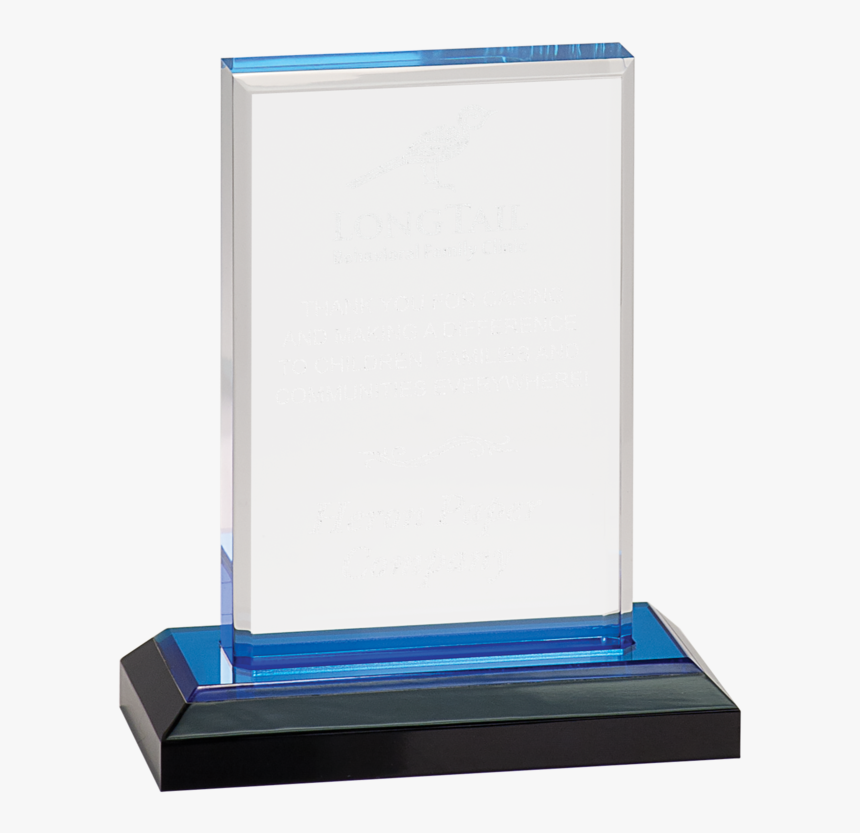 Blue Award Rectangle Acrylic, HD Png Download, Free Download