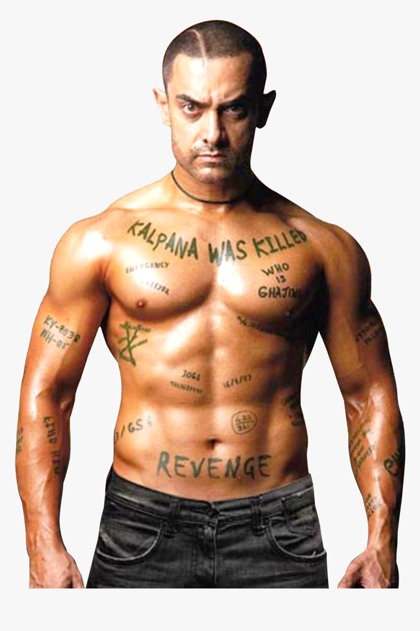 Aamir Khan In Ghajini Movie Hd Png Download Kindpng