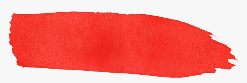 Watercolor Brush Stroke Png - Red Watercolor Stroke, Transparent Png, Free Download