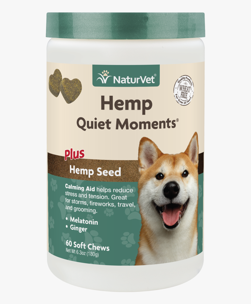 Hemp Quiet Moments 60 Soft Chews - Naturvet Hemp Quiet Moments, HD Png Download, Free Download