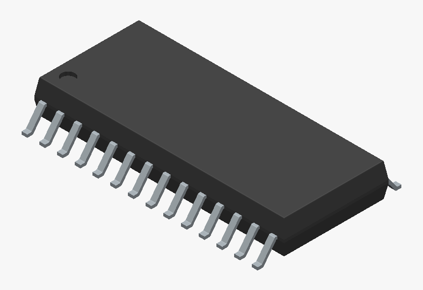 Mcp23017t E/so - Microchip - 3d Model - Small Outline - Soic 8 208 Mil Footprint, HD Png Download, Free Download