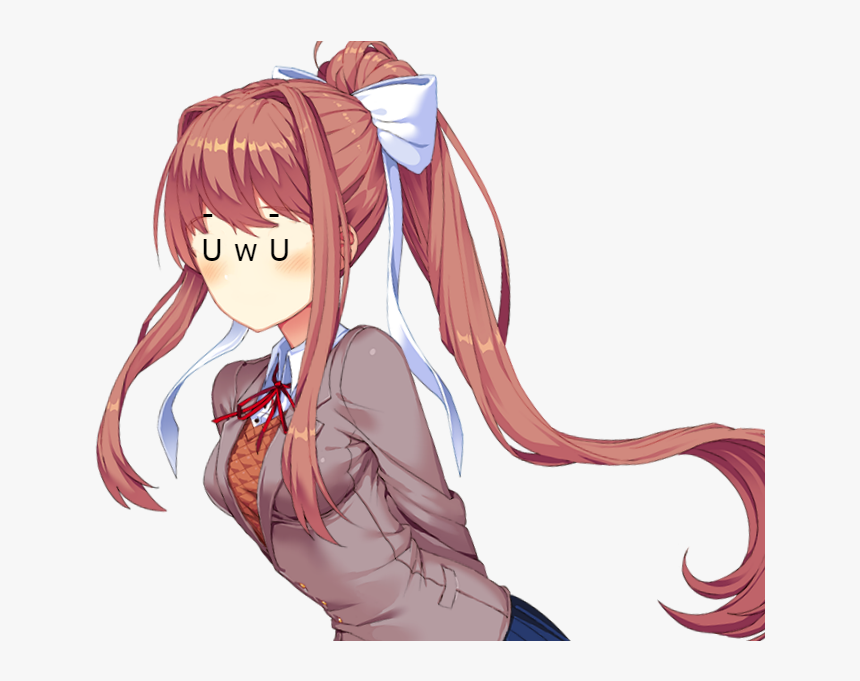 Ddlc Monika Lean, HD Png Download, Free Download