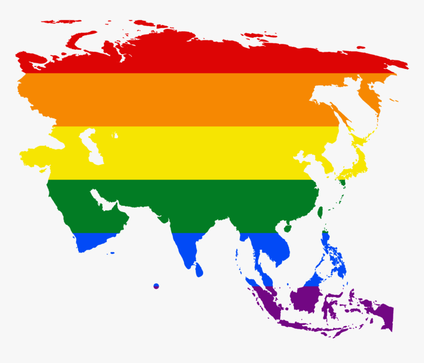 Map Of Asian Regions, HD Png Download - kindpng