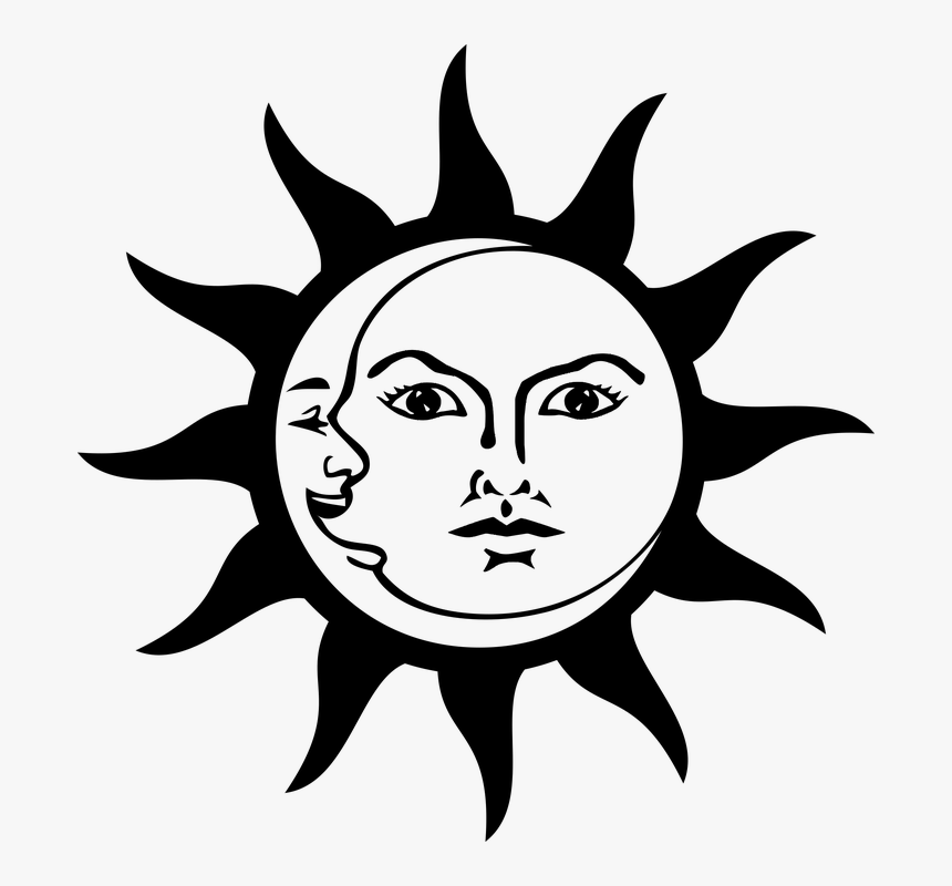 Sun And Moon Png, Transparent Png - kindpng