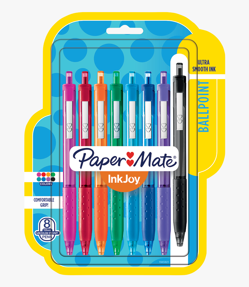 Paper Mate Inkjoy Retractable Ballpoint Pen Png Paper - Papermate Ballpoint Pen, Transparent Png, Free Download