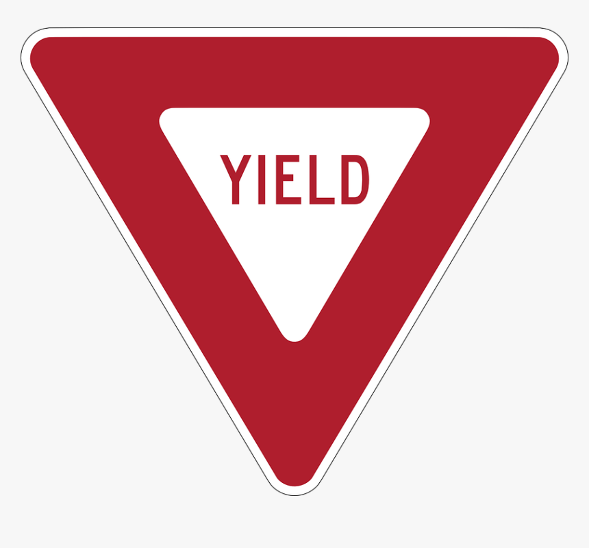 Give Way Road Sign - Yield Sign, HD Png Download, Free Download