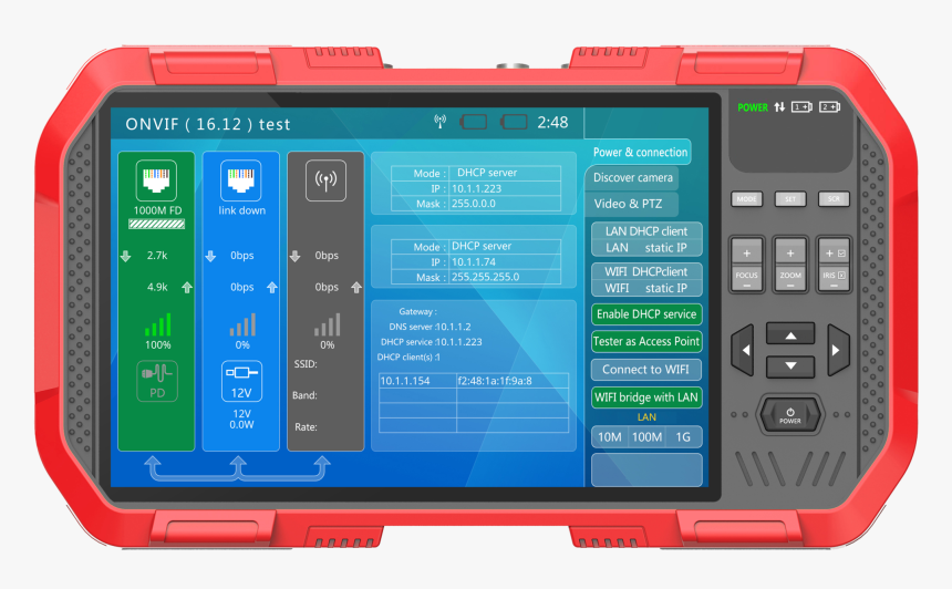 Triplett Camview Ip Pro- X Full Touch Screen Display - Ip Cctv Test Monitor With Poe 8 Inch, HD Png Download, Free Download