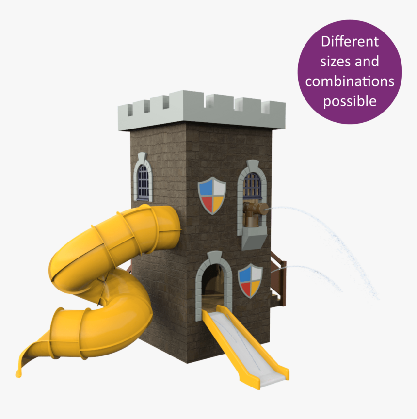 1340 4001 Castle Tower With Slide Button"
 Width="470 - Inflatable, HD Png Download, Free Download