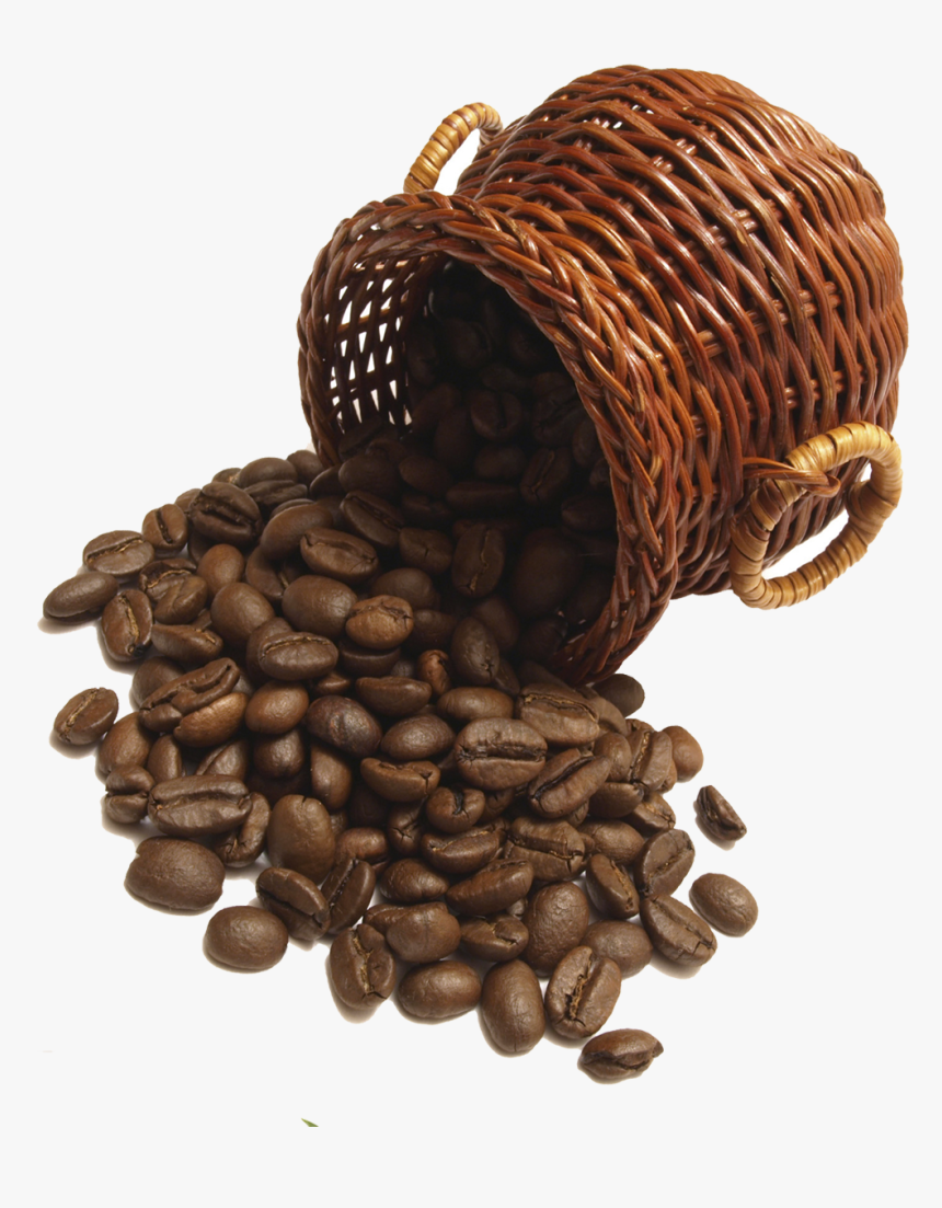 Coffee Falling From Basket - Coffee Bean, HD Png Download, Free Download