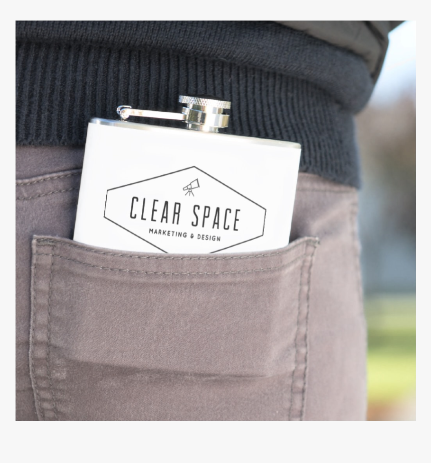 Clear Space Flask - Hip Flask, HD Png Download, Free Download