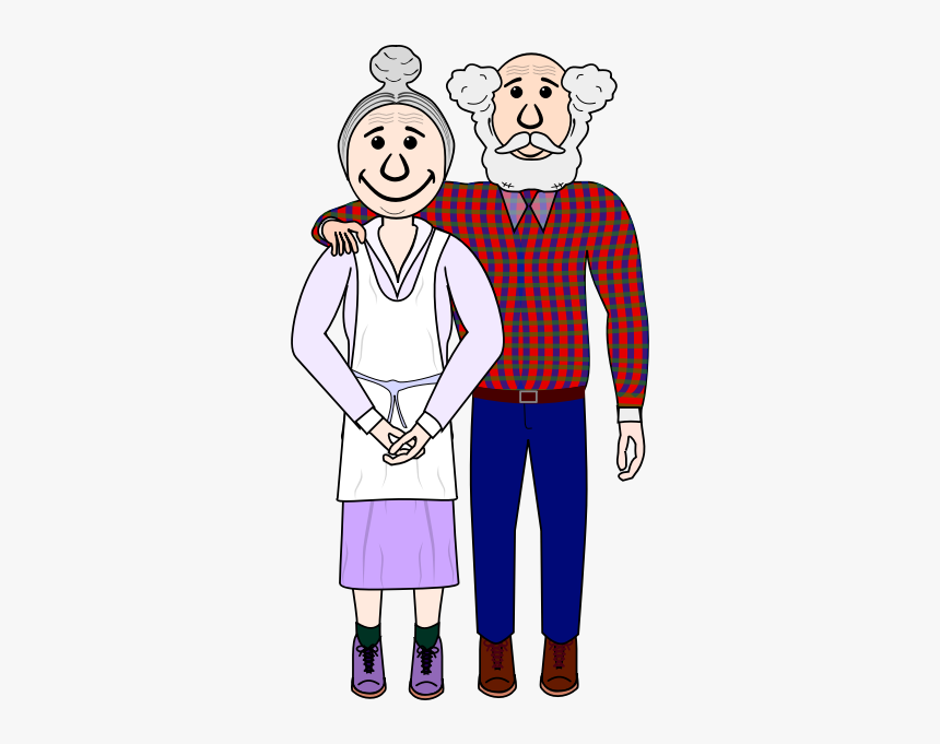 Old Couple Vector Image - Old Couple Clipart Transparent Png, Png Download, Free Download