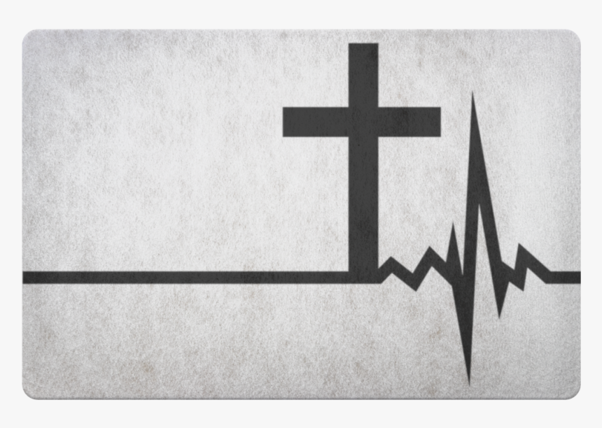 Christian Heartbeat Cross Doormat, HD Png Download, Free Download