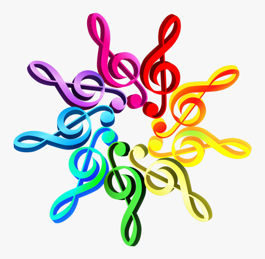 Music Notes Color Wheel, HD Png Download, Free Download