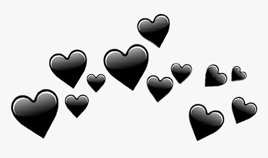 Transparent Background Black Hearts Png Png Download Kindpng