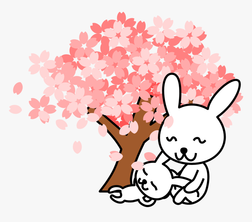 Cherry Blossom Flower Clipart - Cute Cherry Blossom Cartoon, HD Png Download, Free Download