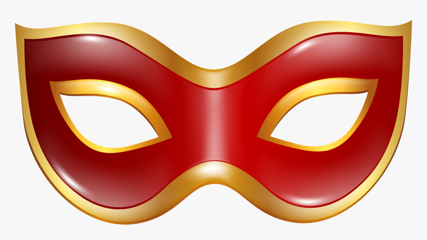 Carnival Mask Red Transparent Png Clip Art Image - Mask Transparent Background, Png Download, Free Download