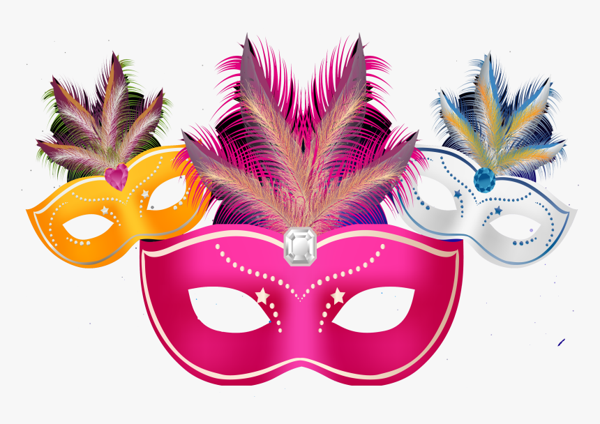 Transparent Mardi Gra Mask Clipart - Masquerade Ball, HD Png Download, Free Download