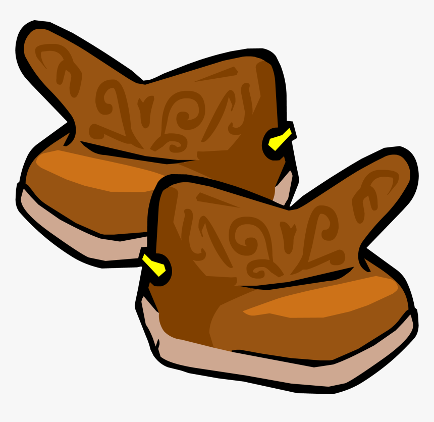 Club Penguin Rewritten Wiki - Club Penguin Cowboy Boots, HD Png Download, Free Download