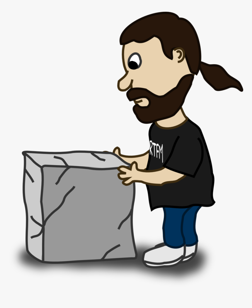 Rock Stonemasonry Cartoon - Hard Stone Clipart, HD Png Download, Free Download