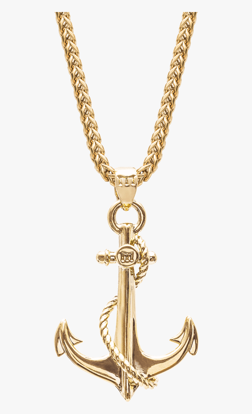 Anchor Necklace Gold, HD Png Download, Free Download