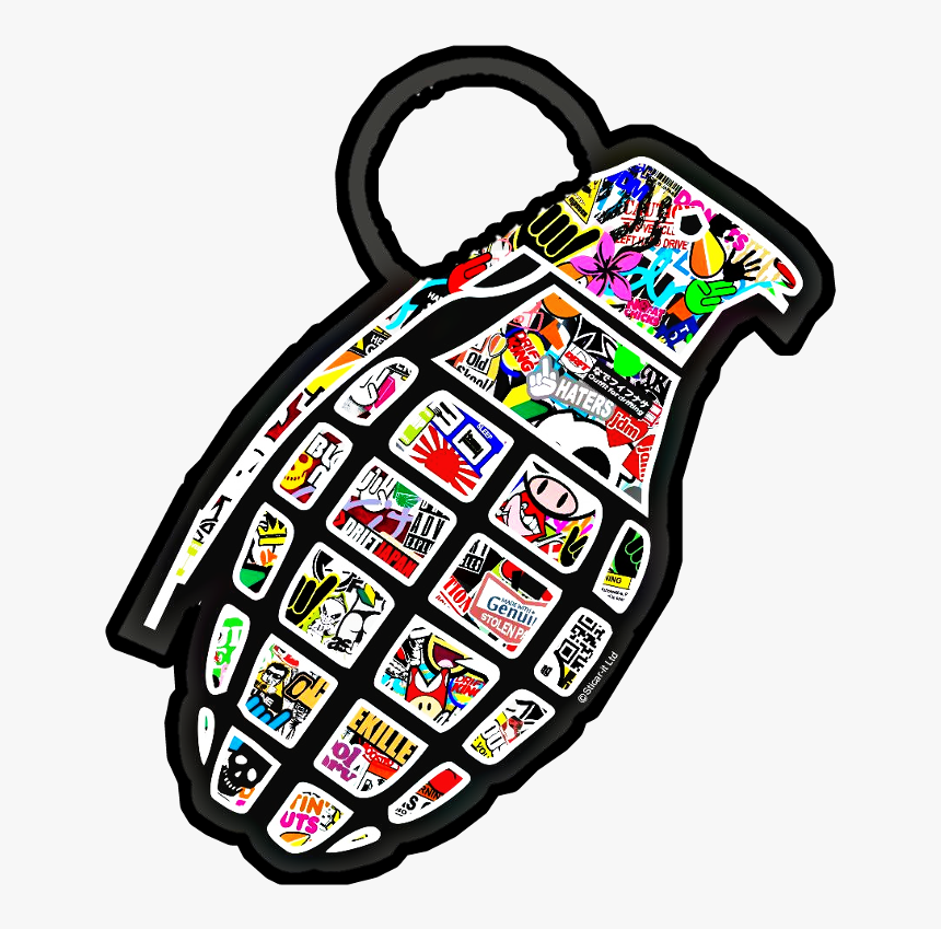 #stickerbomb #sticker #bomb #cartoon #brands #skater, HD Png Download, Free Download