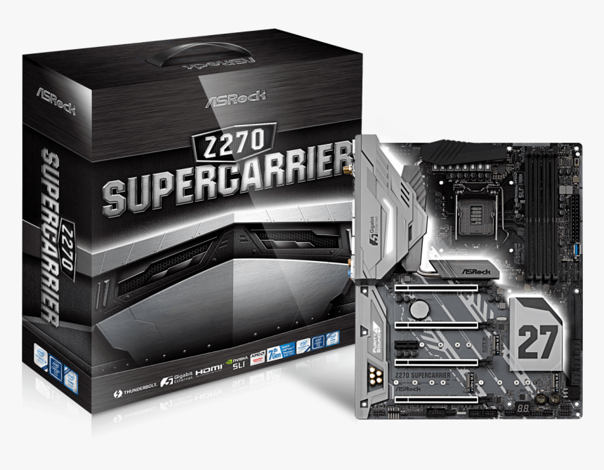 Asrock Z270 Supercarrier, HD Png Download, Free Download