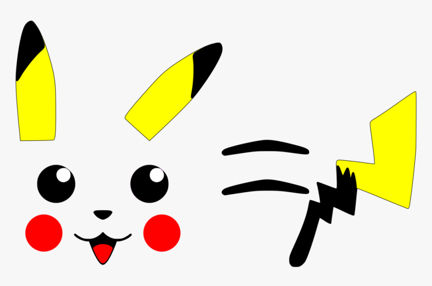 Pikachu Face Svg, HD Png Download kindpng