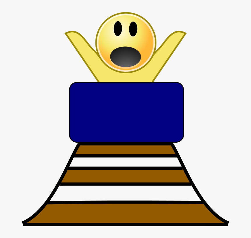 Smiley On A Rollercoaster, HD Png Download, Free Download